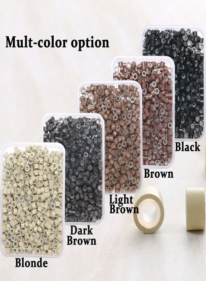 GOTDYA 2500pcs 4mm Hair Tinsel Extentions Beads, Silicone Lined Micro Rings Links,Hair Fairy Beads for Hair Extensions,Multi-colored - Image 5